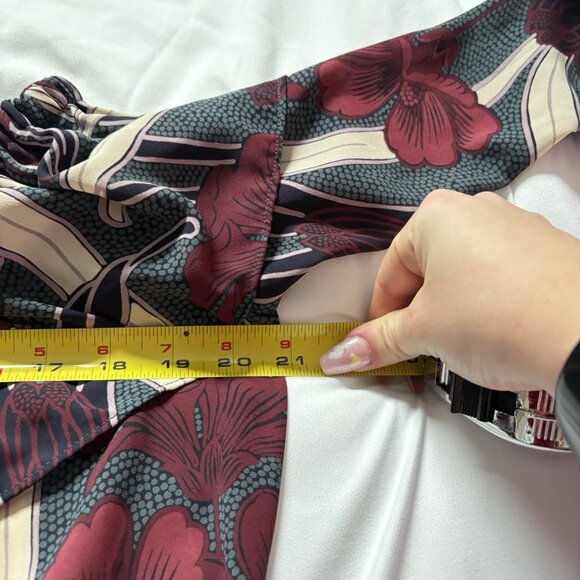 Ann Taylor Women Size XS Floral Off Shoulder Top Blouse Officechic Business City - Picture 4 of 9